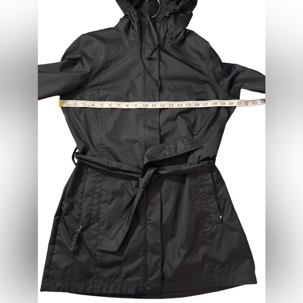 Columbia Omni Shield Women’s Fullzip Black Hooded Belted Technical Jacket Size M - Picture 4 of 11